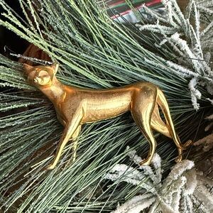 Vintage Solid Brass Siamese Cat figurine